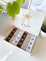 Mukavva Kurdeleli Dekoratif Çikolata Kutusu