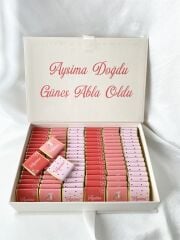 Mukavva Kurdeleli Dekoratif Çikolata Kutusu