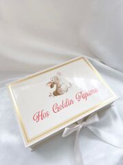 Mukavva Kurdeleli Dekoratif Çikolata Kutusu