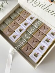 Mukavva Kurdeleli Dekoratif Çikolata Kutusu