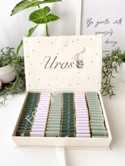 Mukavva Kurdeleli Dekoratif Çikolata Kutusu