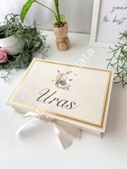 Mukavva Kurdeleli Dekoratif Çikolata Kutusu