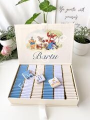 Mukavva Kurdeleli Dekoratif Çikolata Kutusu