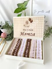 Mukavva Kurdeleli Dekoratif Çikolata Kutusu