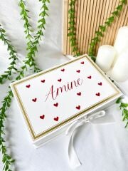 Mukavva Kurdeleli Dekoratif Çikolata Kutusu