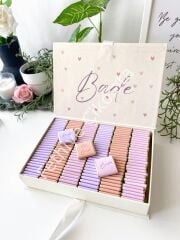 Mukavva Kurdeleli Dekoratif Çikolata Kutusu