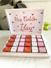 Karton Kutu Kız Bebek Çikolatası