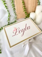 Mukavva Kurdeleli Dekoratif Çikolata Kutusu