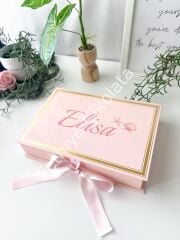 Mukavva Kurdeleli Dekoratif Çikolata Kutusu