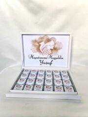 Karton Kutu Erkek Bebek Çikolatası