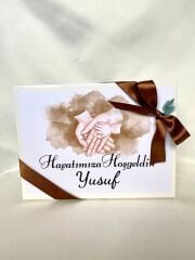 Karton Kutu Erkek Bebek Çikolatası