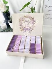 Mukavva Kurdeleli Dekoratif Çikolata Kutusu