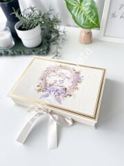 Mukavva Kurdeleli Dekoratif Çikolata Kutusu