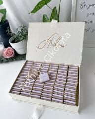 Mukavva Kurdeleli Dekoratif Çikolata Kutusu