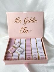 Mukavva Kurdeleli Dekoratif Çikolata Kutusu