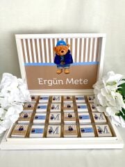 Karton Kutu Erkek Bebek Çikolatası