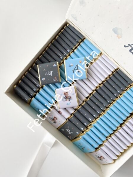 Mukavva Kurdeleli Dekoratif Çikolata Kutusu