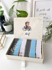 Mukavva Kurdeleli Dekoratif Çikolata Kutusu