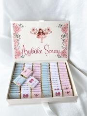 Mukavva Kurdeleli Dekoratif Çikolata Kutusu