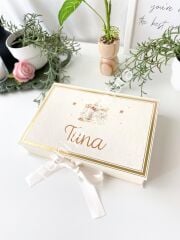 Mukavva Kurdeleli Dekoratif Çikolata Kutusu