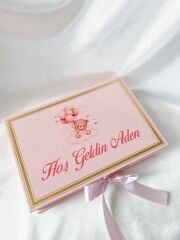 Mukavva Kurdeleli Dekoratif Çikolata Kutusu