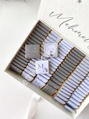 Mukavva Kurdeleli Dekoratif Çikolata Kutusu