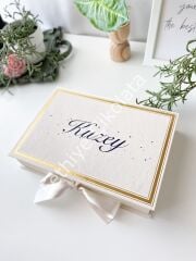 Mukavva Kurdeleli Dekoratif Çikolata Kutusu