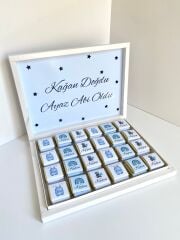 Karton Kutu Erkek Bebek Çikolatası