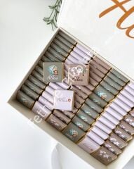 Mukavva Kurdeleli Dekoratif Çikolata Kutusu