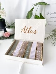 Mukavva Kurdeleli Dekoratif Çikolata Kutusu