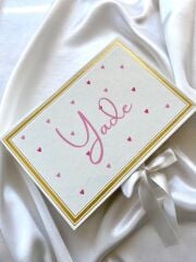 Mukavva Kurdeleli Dekoratif Çikolata Kutusu