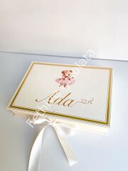 Mukavva Kurdeleli Dekoratif Çikolata Kutusu