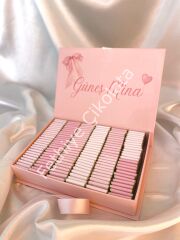 Mukavva Kurdeleli Dekoratif Çikolata Kutusu