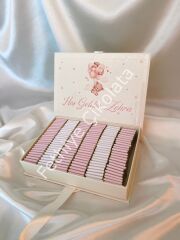 Mukavva Kurdeleli Dekoratif Çikolata Kutusu