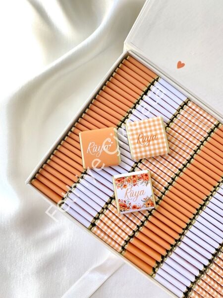 Mukavva Kurdeleli Dekoratif Çikolata Kutusu