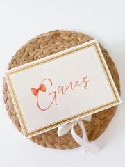 Mukavva Kurdeleli Dekoratif Çikolata Kutusu