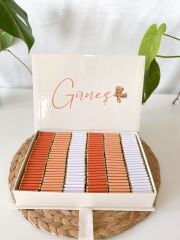 Mukavva Kurdeleli Dekoratif Çikolata Kutusu