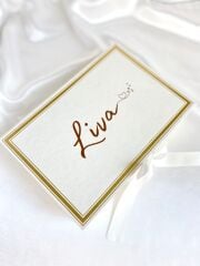 Mukavva Kurdeleli Dekoratif Çikolata Kutusu