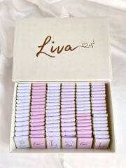 Mukavva Kurdeleli Dekoratif Çikolata Kutusu