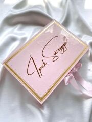 Mukavva Kurdeleli Dekoratif Çikolata Kutusu