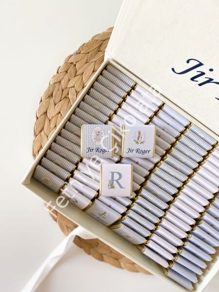 Mukavva Kurdeleli Dekoratif Çikolata Kutusu