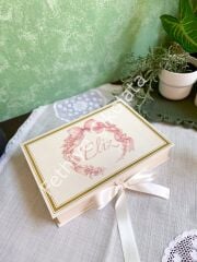 Mukavva Kurdeleli Dekoratif Çikolata Kutusu