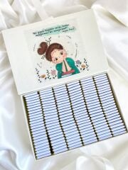 Mukavva Kurdeleli Dekoratif Çikolata Kutusu