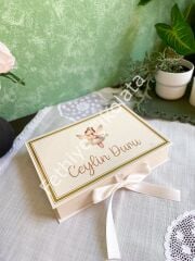 Mukavva Kurdeleli Dekoratif Çikolata Kutusu