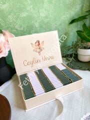 Mukavva Kurdeleli Dekoratif Çikolata Kutusu