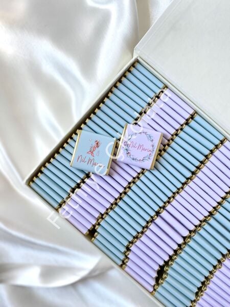 Mukavva Kurdeleli Dekoratif Çikolata Kutusu