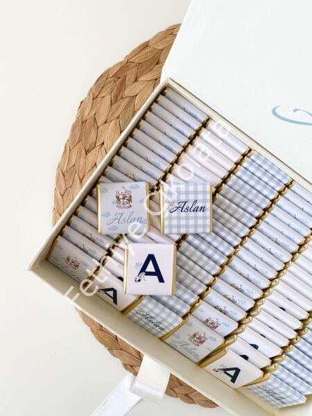 Mukavva Kurdeleli Dekoratif Çikolata Kutusu