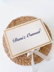 Mukavva Kurdeleli Dekoratif Çikolata Kutusu