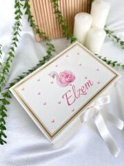 Mukavva Kurdeleli Dekoratif Çikolata Kutusu