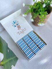 Erkek Bebek Mıknatıslı Kare Kutu